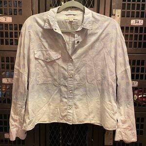 All saints crop shirt